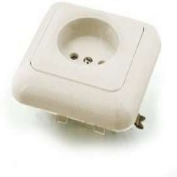 Розетка 1-м СП РС бел ЦерКов