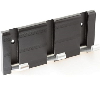 Вешалка настенная 3В черный матовый