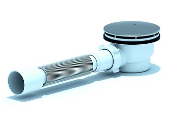 Сифон Ани для душ. поддона  1 1/2" 90h65 с гибкой трубой 375*40/50 (Е325С/VAL)