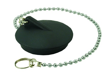 Пробка для ванной с металлической цепочкой