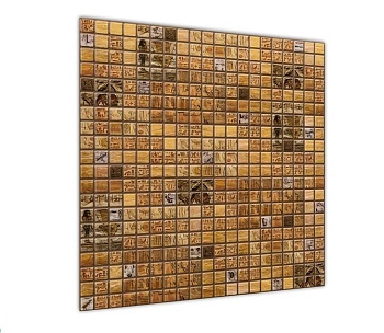 Панель ПВХ 3D самокл.Мозайка Александрия 48*48