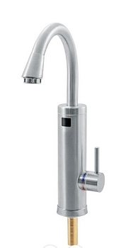 Кран-водонагреватель проточн. BEF-003 Unipamp (3000вт) бел пласт.высок излив