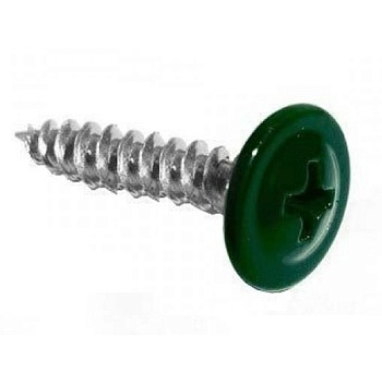 Саморез прессшайба острый 4,2х19 RAL6005(1кг - 540шт)