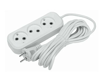 Удлинитель 5м 3гн. 2*0,75 без заземл. ДЖЕТТ РС-3