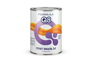 ГРУНТ- ЭМАЛЬ ПО РЖАВЧИНЕ "FORMULA Q8"  ГОЛУБАЯ  0,9 КГ (14)