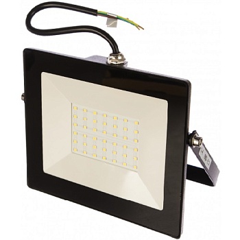 Прожектор 50W 6500К IP65 4500лм 230В черн. IN HOME 4690612034638