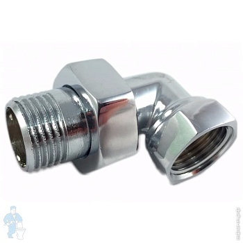 Американка 1/2 RR угловая хром 