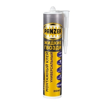 Клей монтажный Panzer Жидкие гвозди, 310 мл, белый