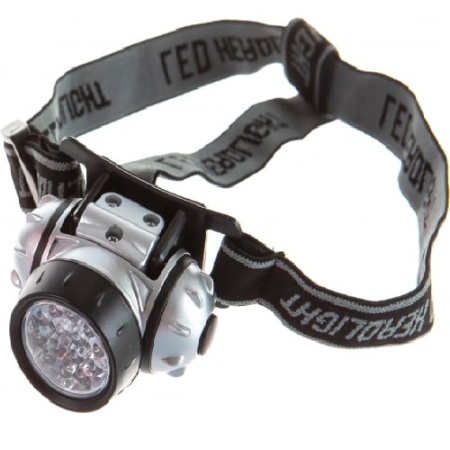 Фонарь налобн. 5352 LED14 3*R03 метал 4реж. UltraFlash10261