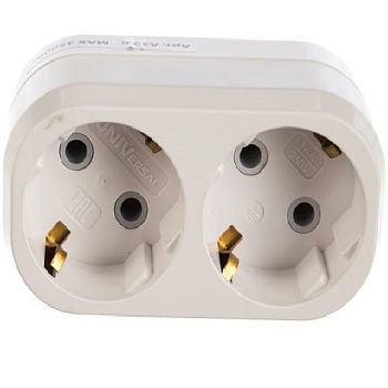 Разветвитель 2 гнезда с/з 16А Universal