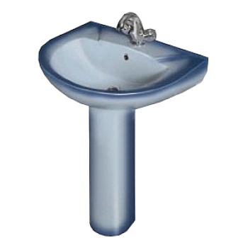 Умывальник КОМФОРТ 1-ой вел. 1-отв. декор синий