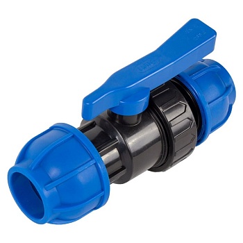 Кран ПЭ компрес. 50*50 