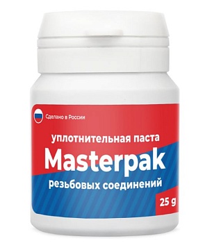Паста уплотнительная универсальная Masterpak, для резьбовых соединений, 20 - 25 г