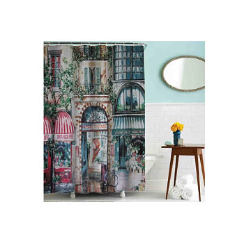 Штора д/ванной 180х180 ткань MZ- 64"Прованс"