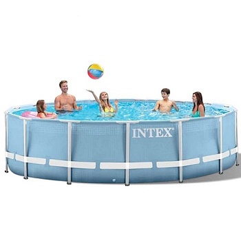 Бассейн каркасный INTEX 305*76 см Prism Frame, С ФИЛЬТР-НАСОСОМ 1250 л/ч, НА ОПОРАХ 28702