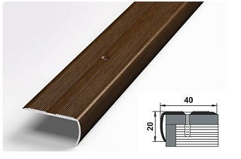 Порог стык ПУ-06 0,9м 40*20мм 094 венге