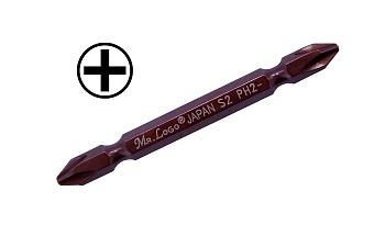 Бита-насадка двухсторонняя Mr. Logo РН-2*75мм В075Р2