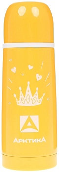 Термос Арктика 350 мл, арт.102-350-YE вакуумный c рисунком