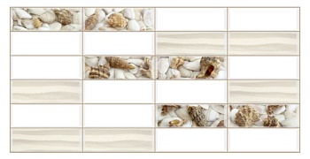 Панель ПВХ ГРЕЙС 955*480 плитка Песчаный берег