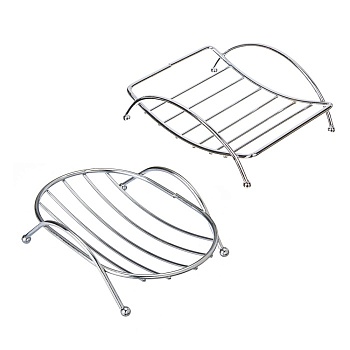 мыльница прямоугольная ,металл,12**9*4см