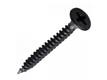 Саморез оксидированный 3,5х45 с потайной головкой частая резьба