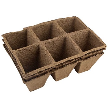 Горшочки торфяные "Умный огород" 90*90 квадратный (упаковка 18шт)