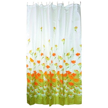 Штора для ванной 180*180см полиэстер  "Рыжий кот" SC-PE-24