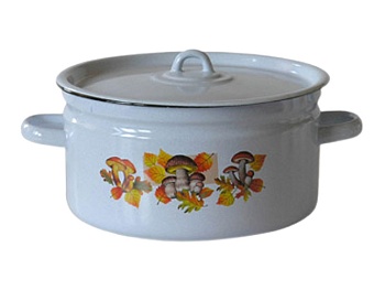 Кастрюля эмалированная 5,5литра С-1617/4 с рисунком