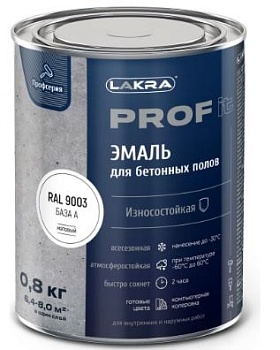 Краска д/пола бетон, быстросохн. 0,8кг база А PROF IT