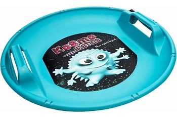 Санки-ледянки Kosmojastics c подсветкой голубые