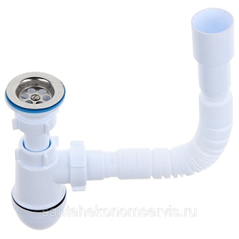 Сифон Ани Грот1 1/2 40 с гиб.тр 40х40х40 (А 01 15)