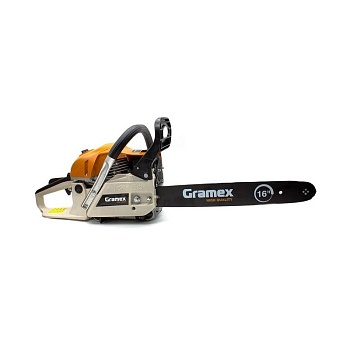 Пила бензиновая цепная GRAMEX CS-1629 2,2кВт/2,9л.с,шина16"/40см 0,325,1,3мм-64зв