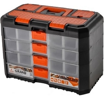 Ящик д/мелочей 4 сек. чер./оран.