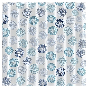 Штора для ванной 180*180см полиэстер  "Рыжий кот" SC-PE-37