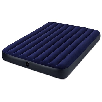 Кровать флок Classic Downy, 152x203x22см, синий, 68759
