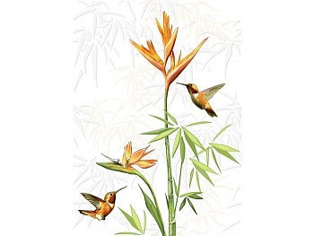 Декор Jungle белый 25х35 СЕRSАNIT  2