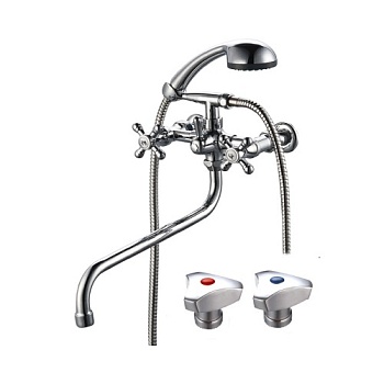 Смеситель д/ванны  ПСМ-165-К/80 длин. излив "ПРОФСАН"