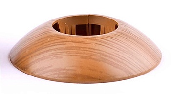 Розетта напольная d20 2шт/уп Дуб темный