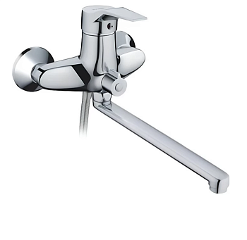 Смеситель для ванны FRAP-2263 L-нос 30см латунь