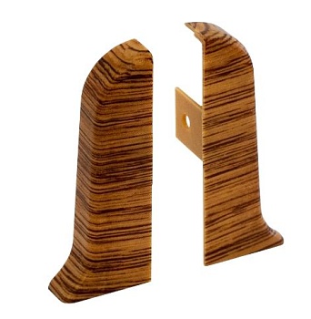 Заглушка для плинтуса пара ПВХ Рико Лео 56мм 2шт/уп 192 Дуб алмере