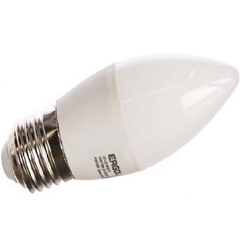 Лампа ERGOLUX диод. LED9 E27 9вт свеча С35 дневной (865)