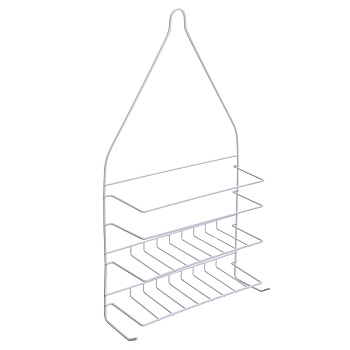 Полка навесная для ванной комнаты,2-х ярусная,металл,ПВХ покр.