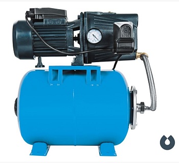 Насосная станция Unipump Jet80L (max 50л/мин,38м.600вт.чугун.24л) 