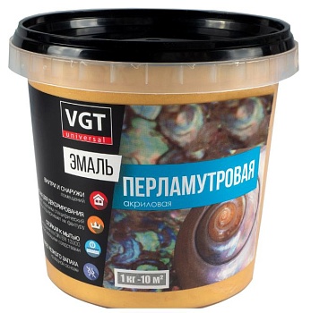 Краска эмаль акрил. Перламутр.Золото ВГТ ВД-АК-1179 1кг