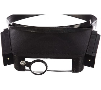 Лупа с доп. линзами с подсвет. д/закрепления на голове