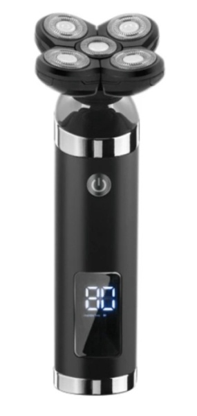 1. Бритва Centek CT-2151 (черн) ротор 4D, ВЛАЖНОЕ БРИТЬЁ, 5 плав.голов, USB, зарядка 1 час, LiIon800мAч