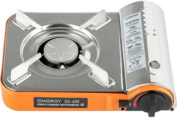 Газовая плита ENERGY GS-400 походная, 2 типа газа, кейс