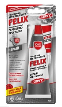 Герметик-прокладка FELIX (серый) туба 100г
