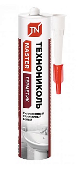 Герметик ТЕХНОНИКОЛЬ силиконовый санитарный 280мл прозрачный