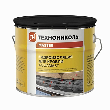 Мастика AquaMast битумн-резин. 3кг ТЕХНОНИКОЛЬ (д/кровли)